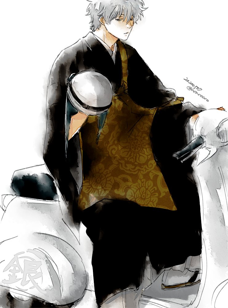 坂田銀時 「働く銀さん②
#毎日一銀 」|あかこのイラスト