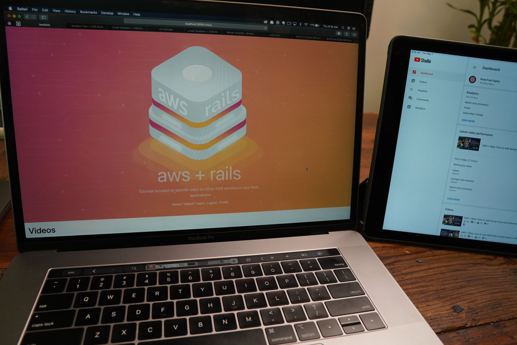 BraintrustDigi's tweet image. Working on a new header section for the AWS + Rails site, aws-rails.com is used by example to build YouTube tutorials. I am a developer attempting to learn design -- what do you think so far?
#webdesign #learnwebdesign #fullstackdeveloper #aws #rubyonrails