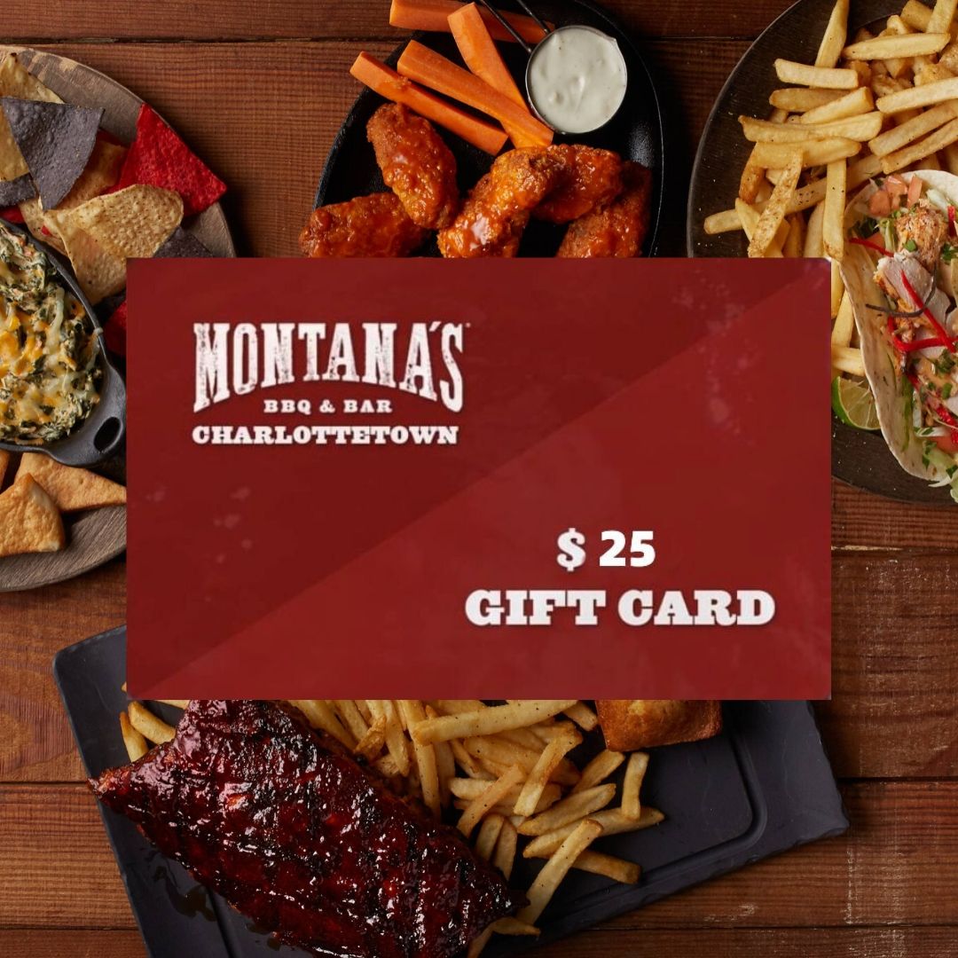 We have FOUR $25 gift cards to give away! For a chance to win, place an order from Montana's Charlottetown between May 7th-18th. Order with our app, Montanas.ca or call us 902-813-0021. Good luck! 😎
#giveaway #montanascharlottetown #bbqandbar