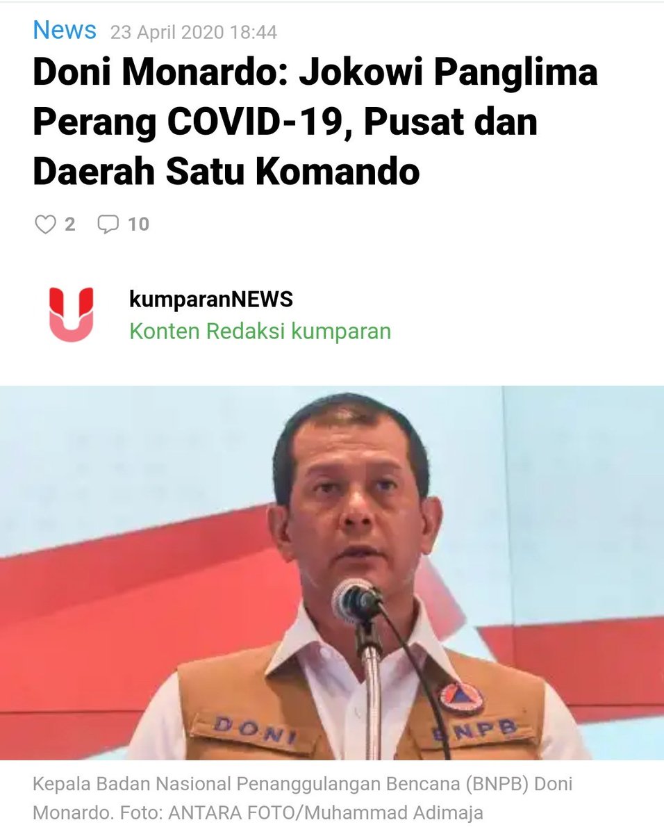 NOTASLIMBOY's tweet photo. Panglima perangnya udah nyuruh damai... https://t.co/e5MrbfE2ce