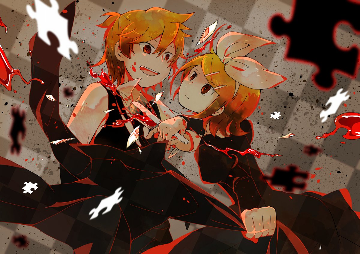 鏡音レン ,鏡音リン 「ぼくの考えた「ナゾトキ」 」|犬飼＠4/1ありがとうございました！🌟NEOKET4【B50】のイラスト