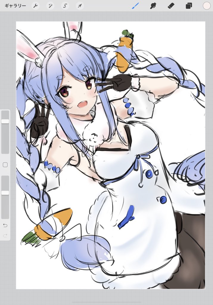 兎田ぺこらカラーラフ 