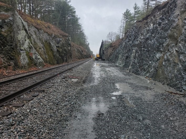 Franklin LIne: Double track photos via Keolis