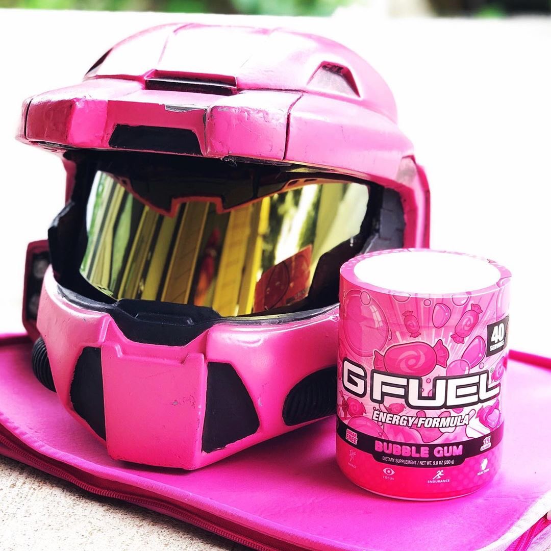 Never leave the house without your fuel &amp; protective headgear, AMIRIGHT?! 😎

<a href="/LenaAxios/">Lena Axios</a> | #GFUELBUBBLEGUM