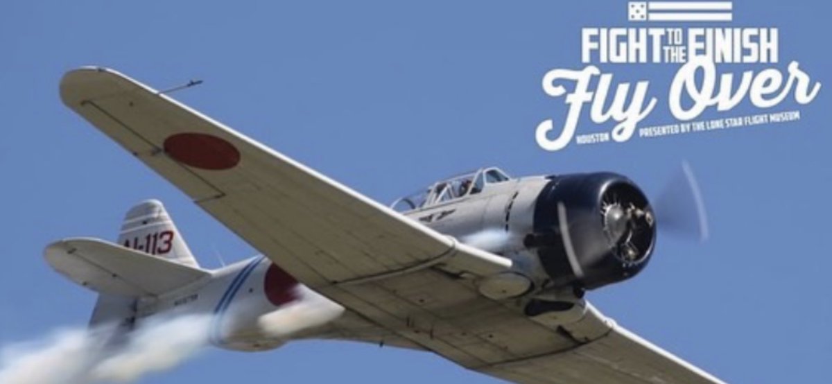 JMilesKHOU's tweet photo. Ready for another flyover? This is cool. Vintage planes will soar tomorrow as Houston’s Lone Star Flight Museum commemorates the 75th anniversary of #VEDay (Victory in Europe). Details and flight path: https://t.co/TwDkNeN1HV #khou11 #htownrush #flighttothefinish @KHOU https://t.co/4alN3cqYGo