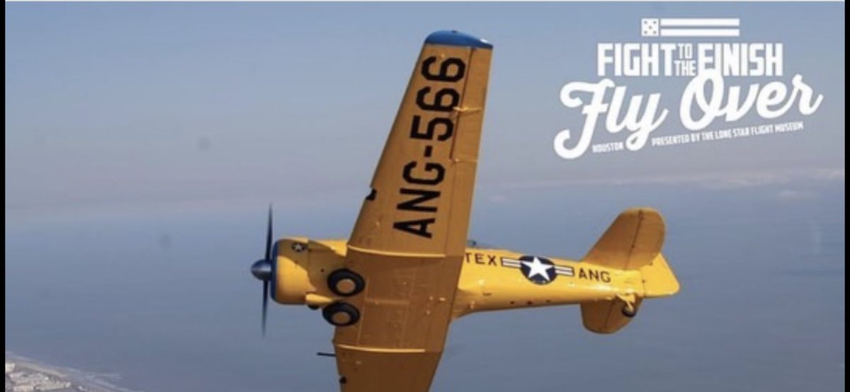 JMilesKHOU's tweet photo. Ready for another flyover? This is cool. Vintage planes will soar tomorrow as Houston’s Lone Star Flight Museum commemorates the 75th anniversary of #VEDay (Victory in Europe). Details and flight path: https://t.co/TwDkNeN1HV #khou11 #htownrush #flighttothefinish @KHOU https://t.co/4alN3cqYGo