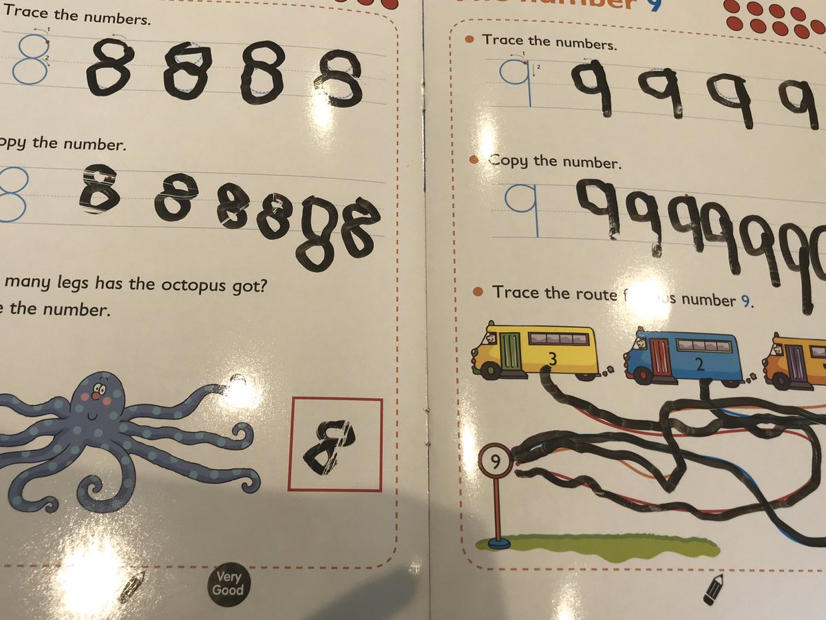 Ava practising her numbers 💕 <a href="/AnnicaWebster/">Annica Webster</a> @EYFSWoodlands