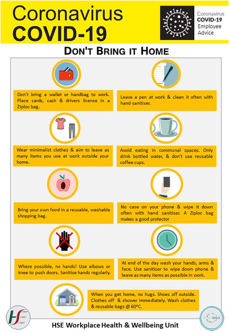 HSE_HR's tweet photo. Get staff focused information during the coronavirus outbreak https://t.co/o3Fr4tDcZx #COVID_19 #weareinthistogether @whw_hr  @INMO_IRL @IMO_IRL @WeHSCPs https://t.co/PGyEVaxOOF