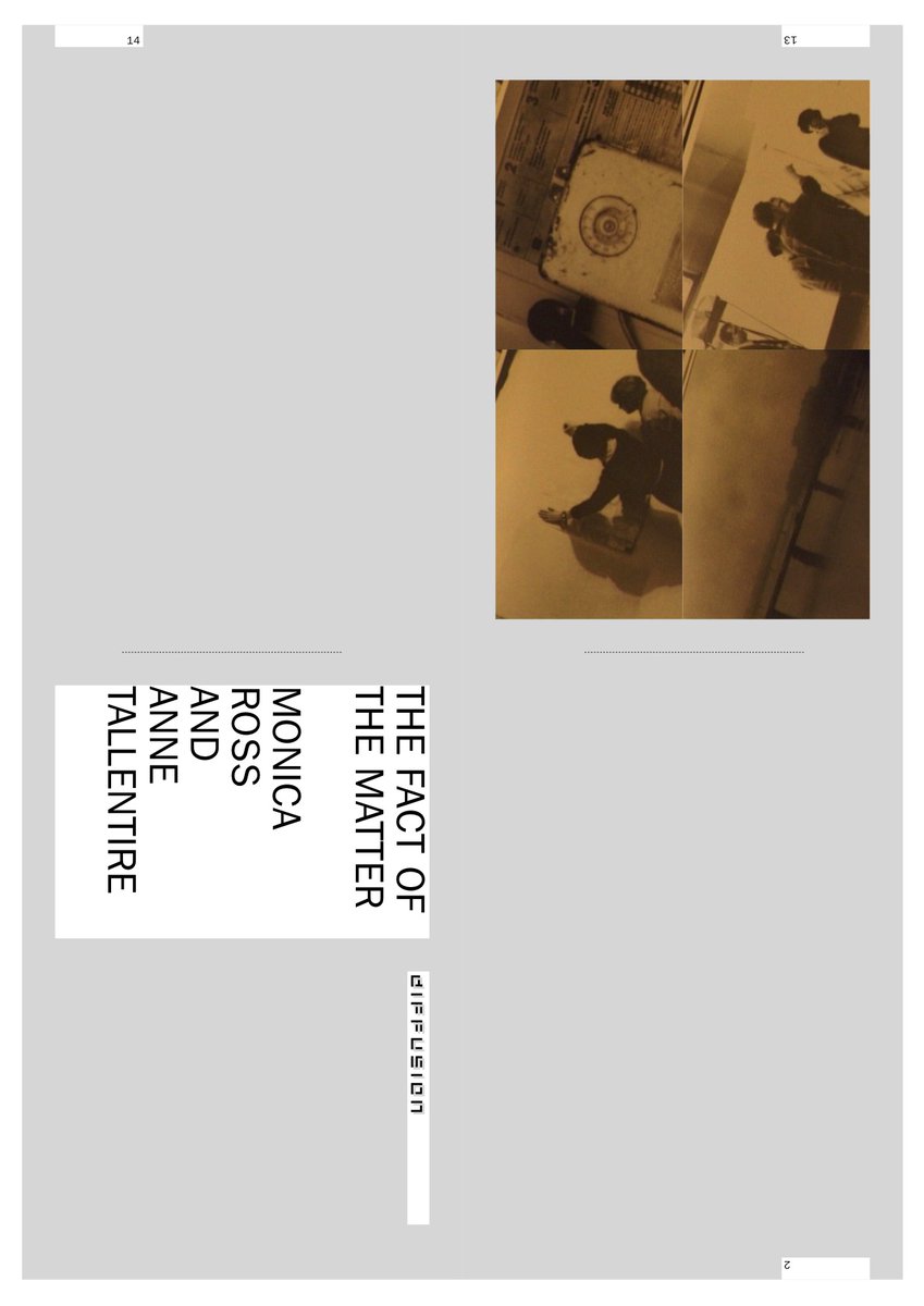 bookleteer's tweet photo. 50. Today #FromTheArchives : "The Fact of the Matter" by Anne Tallentire @at56751628 & Monica Ross (2000) commissioned for our Performance Notations series #makingreading #inspirationisolation https://t.co/kyo4zzftqa https://t.co/JwcNR5Twt9