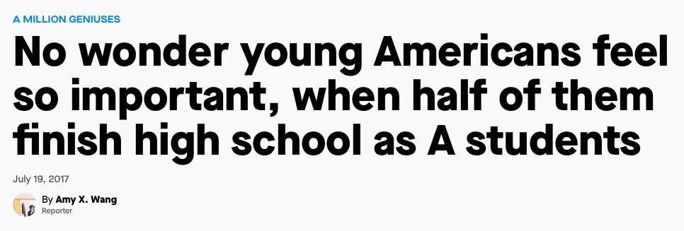 3/The first thing to note is that the Times piece links to a Quartz story, which links to an Inside Higher Ed article, which cites a book chapter. Good luck tracking this stat down.