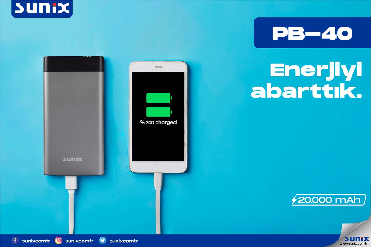 PB-40. Üst düzey güç.
#ceptelefonu #powerbank