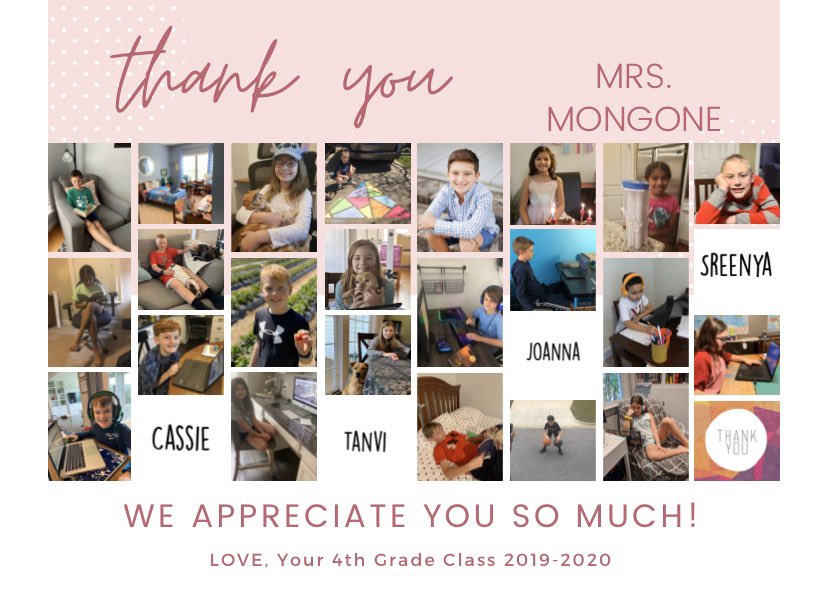 So sweet of my my class@to send me a@pic collage of their beautiful faces to celebrate teacher appreciation week! I miss them soooo much! <a href="/mleach2/">Mel Leach</a> <a href="/SJillHarrison/">Jill Harrison</a>