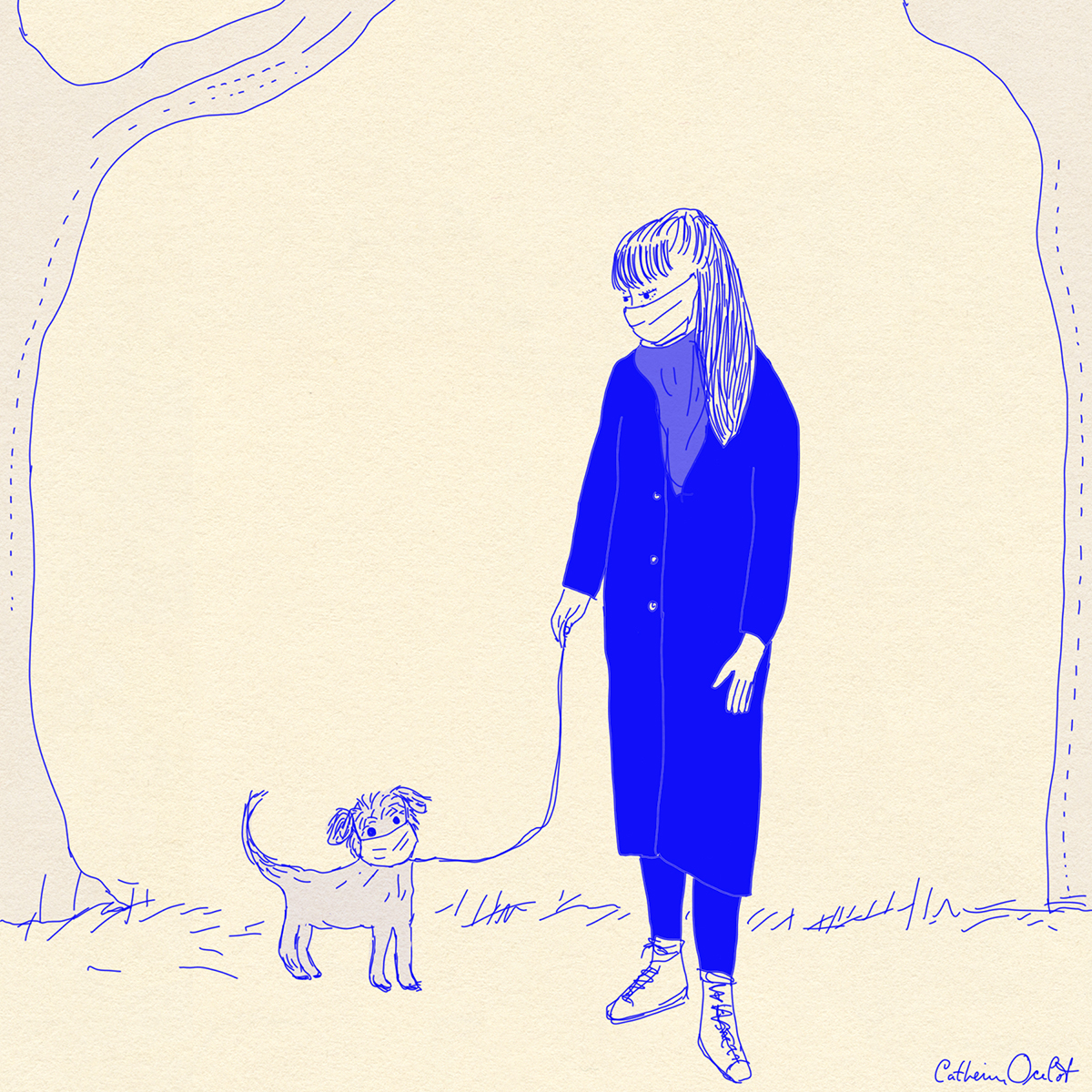 Promenade au parc avec mon chien, extrait d'une histoire en cours...