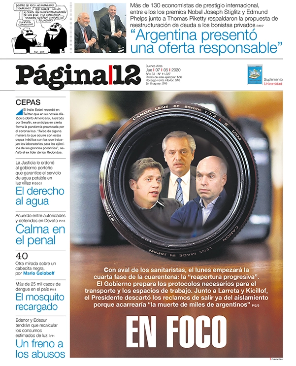 unfortin's tweet photo. Anoche Argentina pasó a formar parte del minísculo grupo de países capaces de producir tests serológicos para el COVID-19. Ninguno de los principales diarios lo llevó a la tapa. https://t.co/iStv0WwKhL