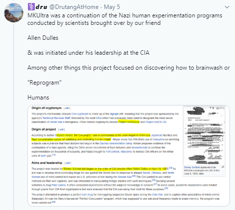 Let's review some topics we have covered earlier:- Edwards Bernay's "Propaganda" Methods- Johann Fichte's "thesis–antithesis–synthesis"/False Flags- Operation Mockingbird/CIA Media Control- Project MKUltra/Nazi/CIA Mind Control- Occult "Hiding in plain sight" Rituals