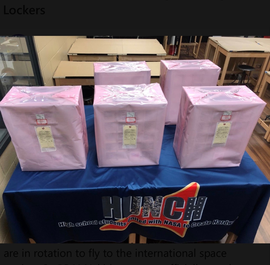 We got some cool news this morning. The parts we made for NASA have been approved, assembled and are in rotation to fly to the international space station. So PRAMA kids can now officially say they have successfully made space-flight ready hardware.