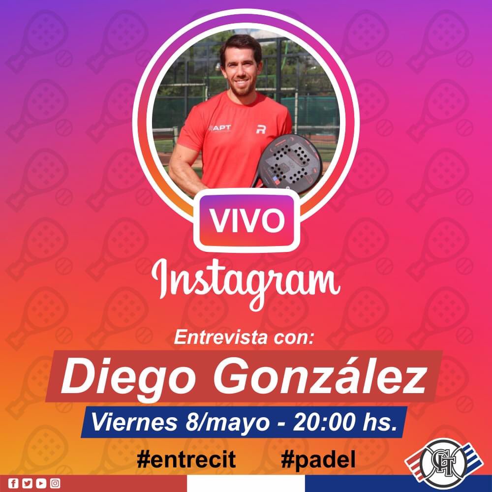 CITpy's tweet photo. #EntreCIT🥎🏓
⠀⠀⠀
🤳¡Nuevo invitado en el Instagram Live del CIT! @cit_paraguay

🤗🎥No te pierdas la entrevista con Diego González. @dgcarisimo
⠀⠀⠀
📲💻Viernes 08 de mayo 
⠀⠀⠀
🕰⏳ 20:00 hs

#EntreCIT #Pádel  #PádelCIT  #CIT https://t.co/JIf87nvdo8