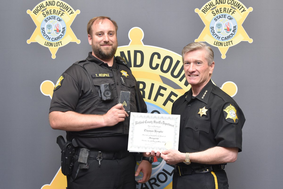 RCSD's tweet photo. Please join us in congratulating School Resource Officer Tom Reupke who was promoted sergeant recently! #TeamRCSD https://t.co/fiLKv1datd