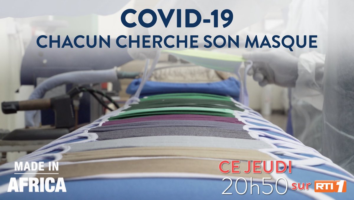 MadeInAfricaTV's tweet photo. Fabrication de Masques, lancement d’applications, solutions numériques 100% africaines, une émission spéciale sur les solutions face au Coronavirus. C’est ce soir à 20h50 sur #RTI1 et en direct sur #RTILive https://t.co/lyez1kTFJc