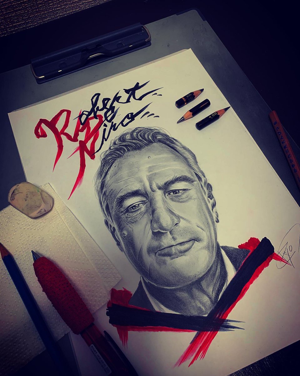 RugBull's tweet photo. Robert De Niro..๐ฌ๐ฅ
ไธๆธใใซๆ้ใใใใใใใ
็ๅ็ใใใใใใ ใบใใใใ
#robertdeniro #portrait #้็ญ็ปใ#ๅๅฎ็ปใ#ไผผ้ก็ตตใ#pencildrawing #drawinghigh
#movie #Hollywood #Netflix #fox https://t.co/PkRkceuHNV