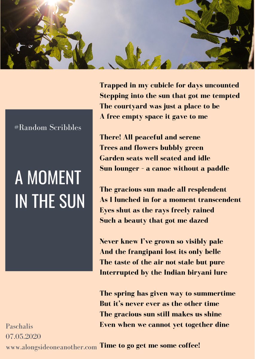 passyik's tweet image. #alongsideoneanother 
#RandomScribbles
A Moment in the Sun!