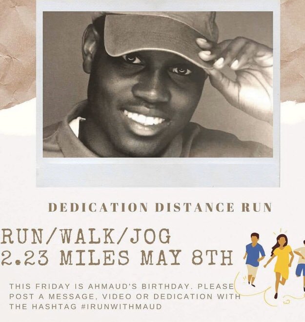 Join me tomorrow on this run for justice #IrunwithMaud