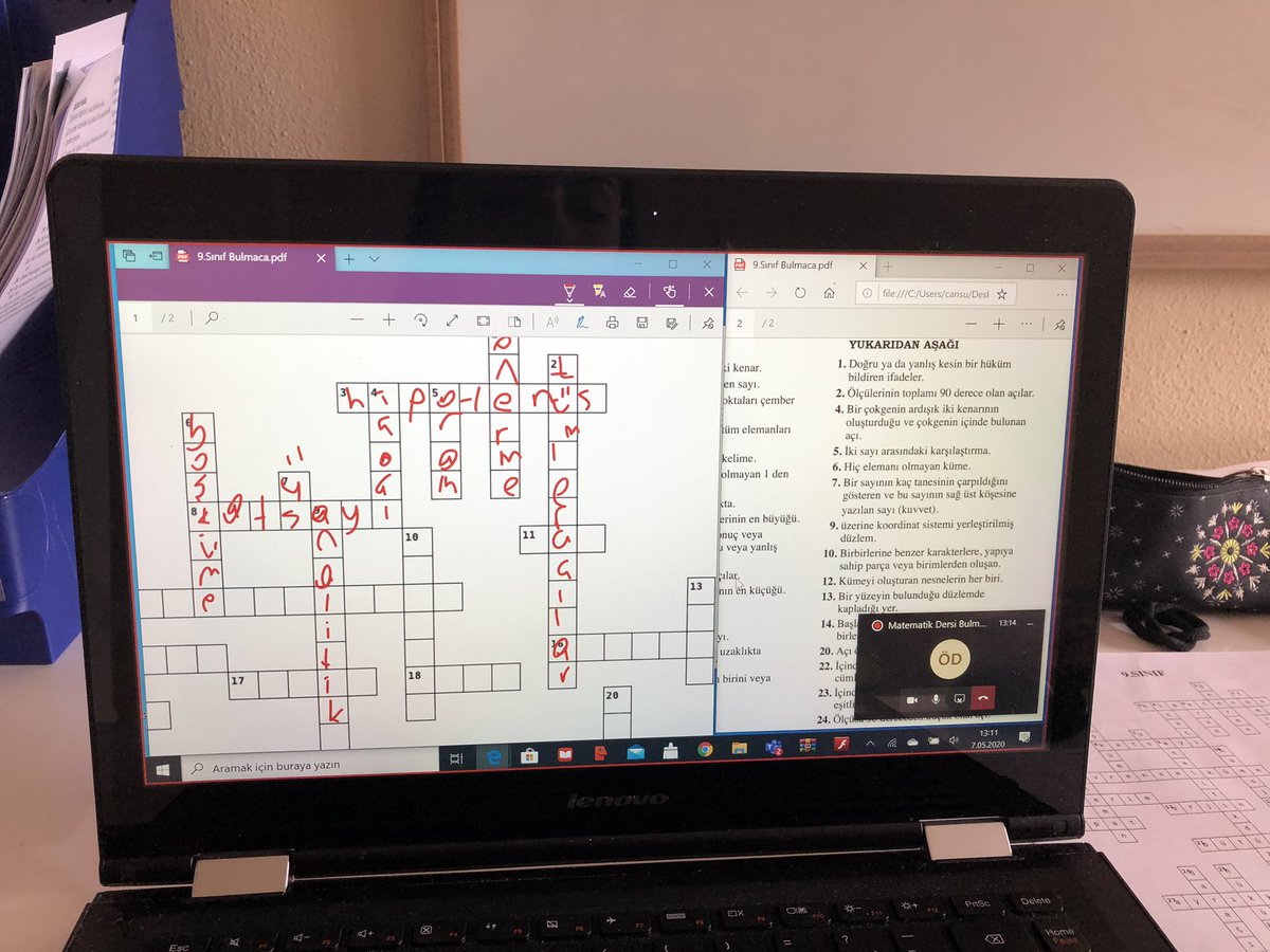 Bu haftaki lise matematik derslerimizde Web 2.0 araçlarından Crossword Labs ile hazırladığımız Bulmaca ile matematiksel kavramların tanımlarını ele aldık.<a href="/sozkokk/">Servet Ozkok</a> <a href="/coskunfrt13/">Coşkun Fırat</a> @materkanozkan <a href="/GulbinBeyaz/">Gülbin Beyaz Kaldan</a>