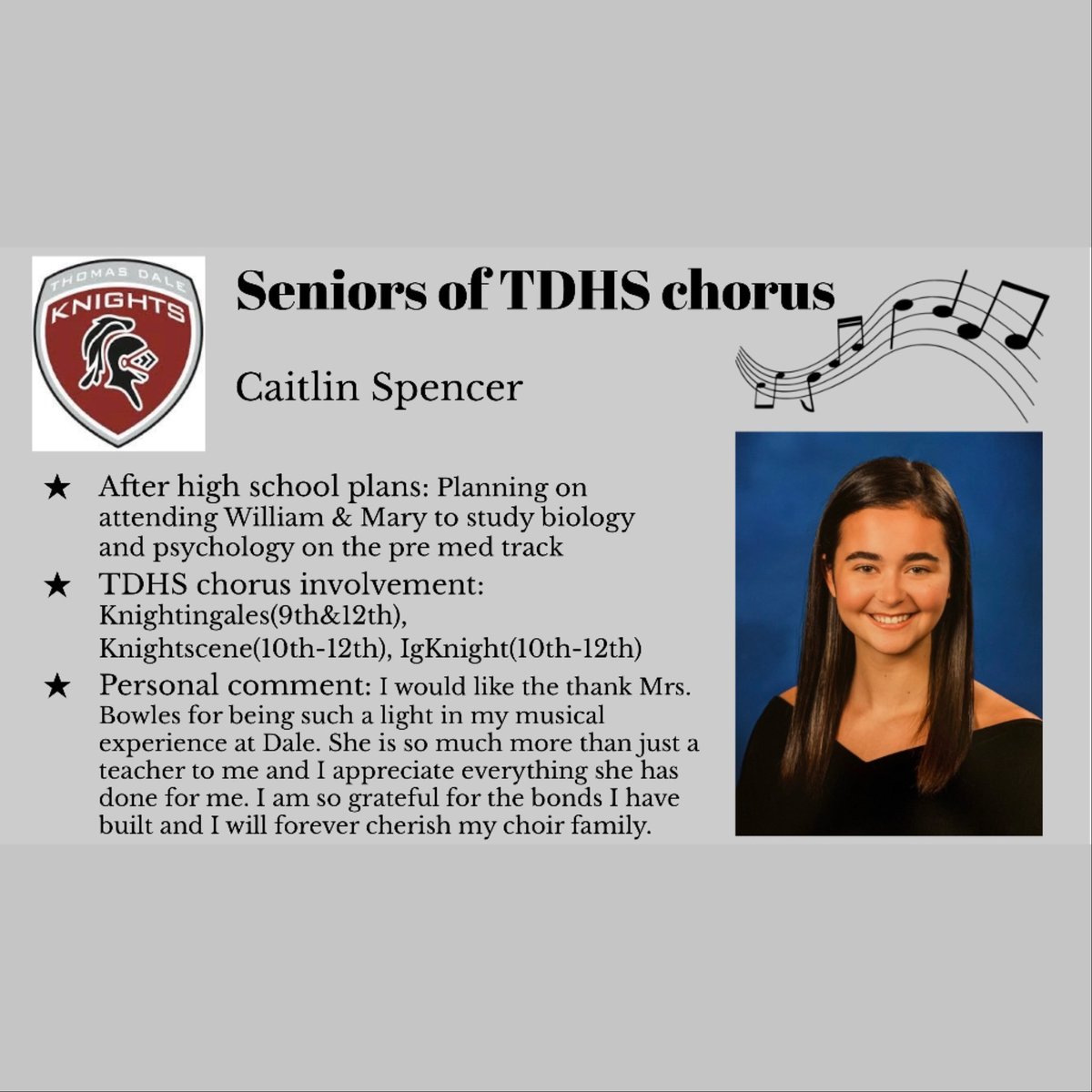 Class of 2020 Senior Sendoff: Caitlin Spencer!