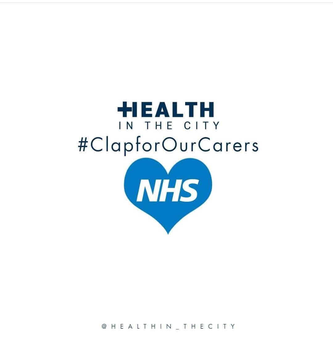 HLTHnTheCity's tweet photo. From us at Health In The City we want to continue to clap for our carers and they continue to fight on the front line!
#clapforourcarers #bluefornhs #frontlineworkers #nhs #covid19 #lockdownuk https://t.co/TSdw4w6ak4