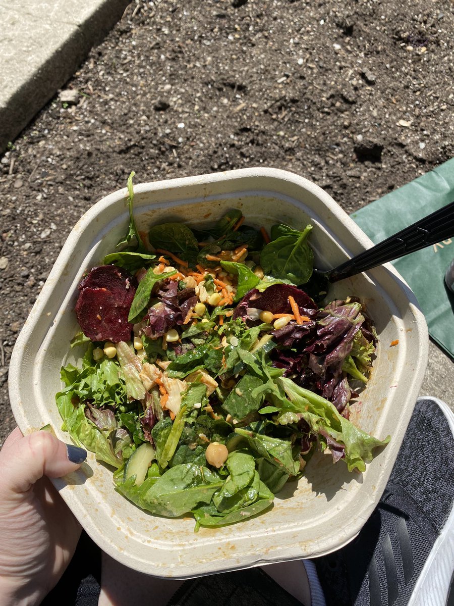 rlsred's tweet photo. @sweetgreen really disappointed that this salad filled 1/4 of the way was $17! Next time I’ll go to Chopt! https://t.co/CcaZlQ3WrK