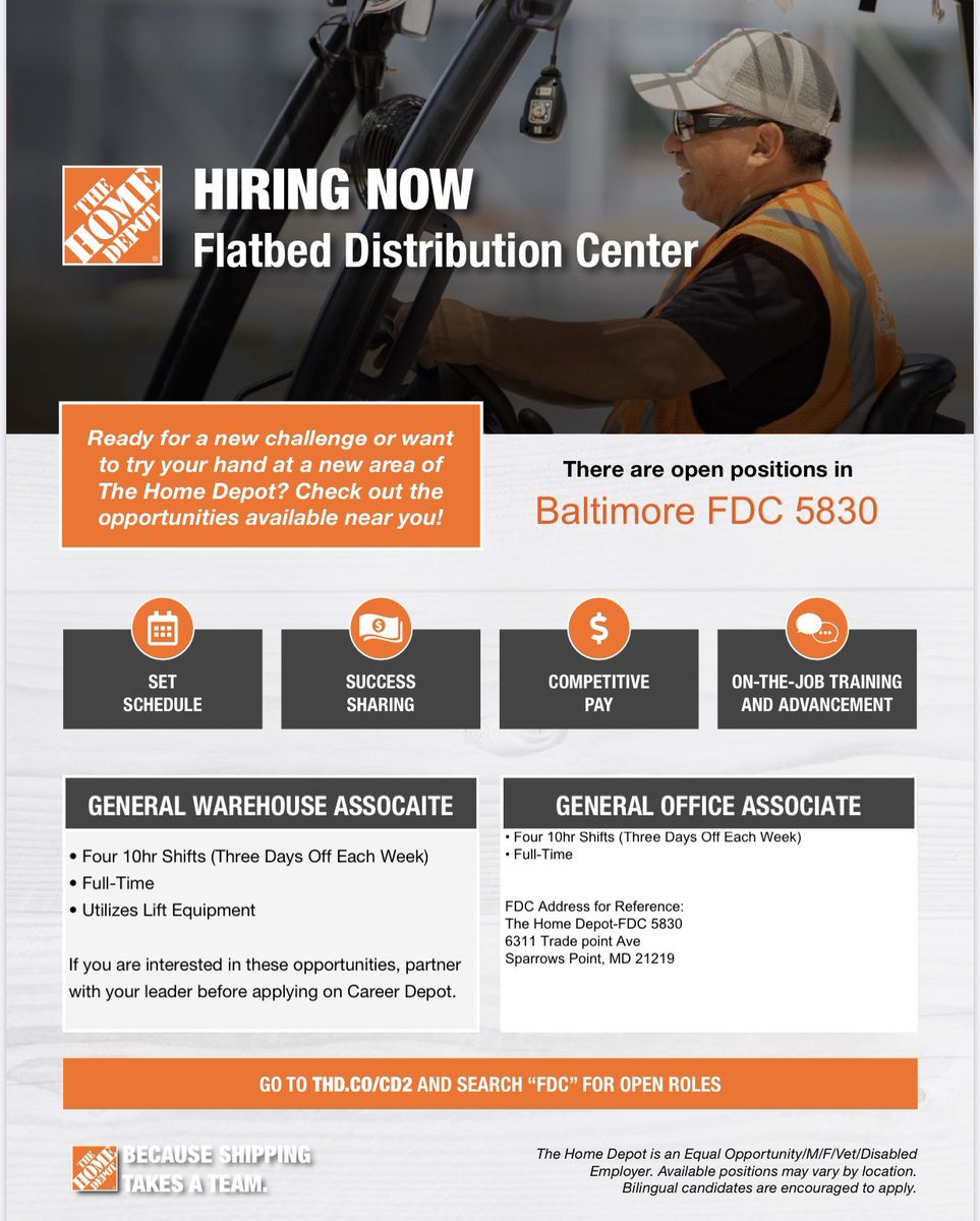 We are back at it! Spread the Word! #OneHomeDepot #OneSupplyChain