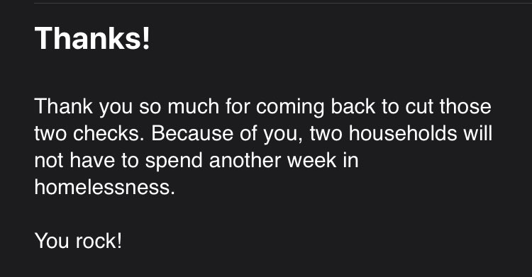 twinarrowsllc's tweet photo. This is a lofty overstatement of my involvement in helping these two households but receiving this email from a client felt amazing. https://t.co/S7VRT6EI3C
