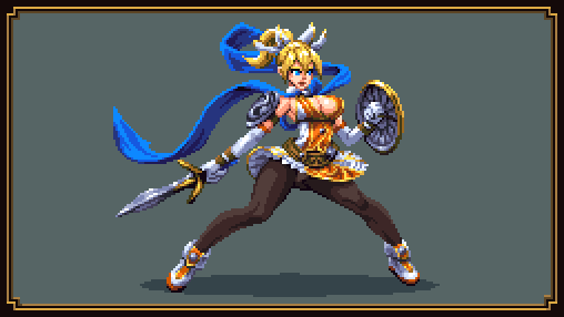Cassandra from Soul Calibur 6 #pixelart #ドット絵 #SOULCALIBUR
