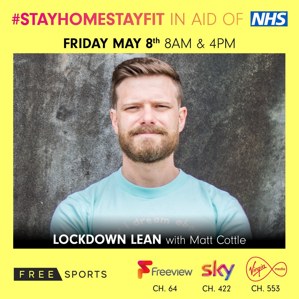 bestfituk's tweet photo. What?! You're sore from today's workout? That's why tomorrow Matt Cottle will include lots of warm-up exercises and stretches ๐
Tune in at 8am on @FreeSports_TV
#StayHomeStayFit #lockdownlean #homefitness #homeworkout #workout #fitspo #fitnessmotivation #fitness #lean https://t.co/JfOKbtQtWh