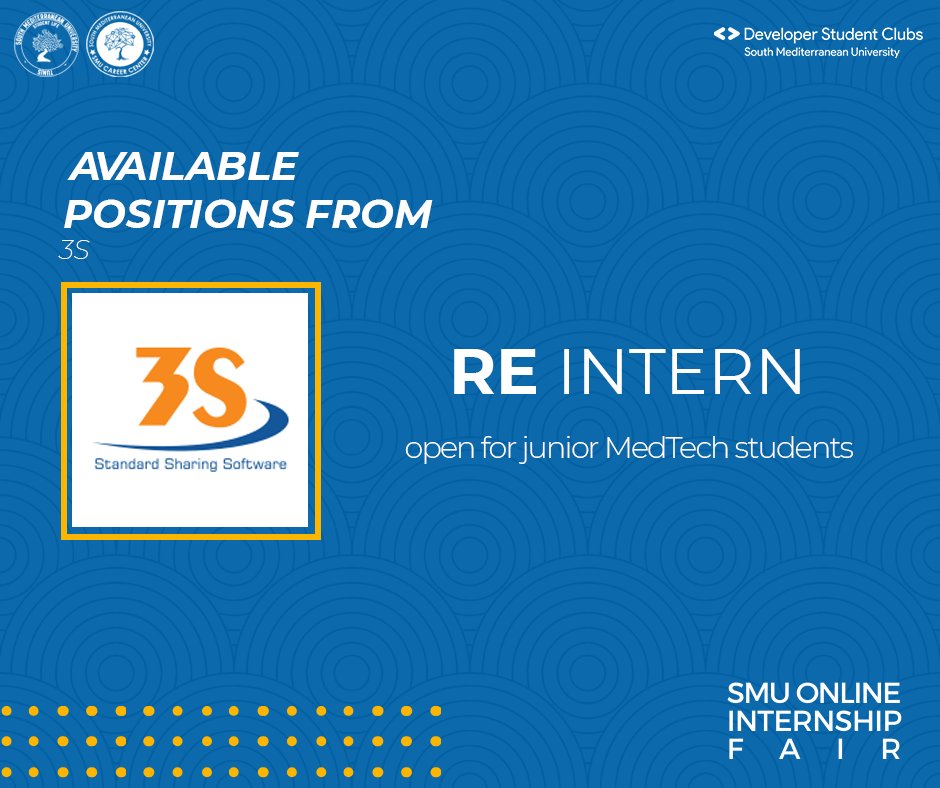 dsc_smu's tweet photo. [Thread]
Make sure to check all the available positions that we have from different companies/startups!

If interested, please send your CV and send us all the positions that you want to join-in to the email: smu.internship.fair@gmail.com

#SMUOnlineInternshipFair #DSCSMU #MENADD https://t.co/8DYzGLsadA