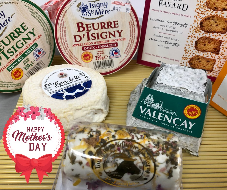 DouceFranceTO's tweet photo. #HappyMothersDay! A #toast to #Moms!  #French #goatcheese #cheese, #butter from Normandy.
A nice selection of #gifts for #Mom #giftideas 🎁 available.
#DouceFrance #Danforth #Toronto
Place an order for pick up or to be delivered https://t.co/JyLE9EhGJT https://t.co/dBPYx692nI