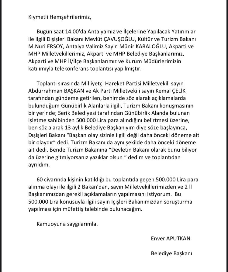 Profesorfacia's tweet photo. Bir başka akp'li itiraf etmese,
akp'lilerin işlediği suçlarından haberimiz bile olmayacak!
Hasbelkader bir muhalefet Belediye başkanı almış olsaydı bu rüşveti,
çamur medyası @Sabah @Aksam yazmaz mıydı..?
#AkpRüşveteSusPus https://t.co/bKmDsDKRSh