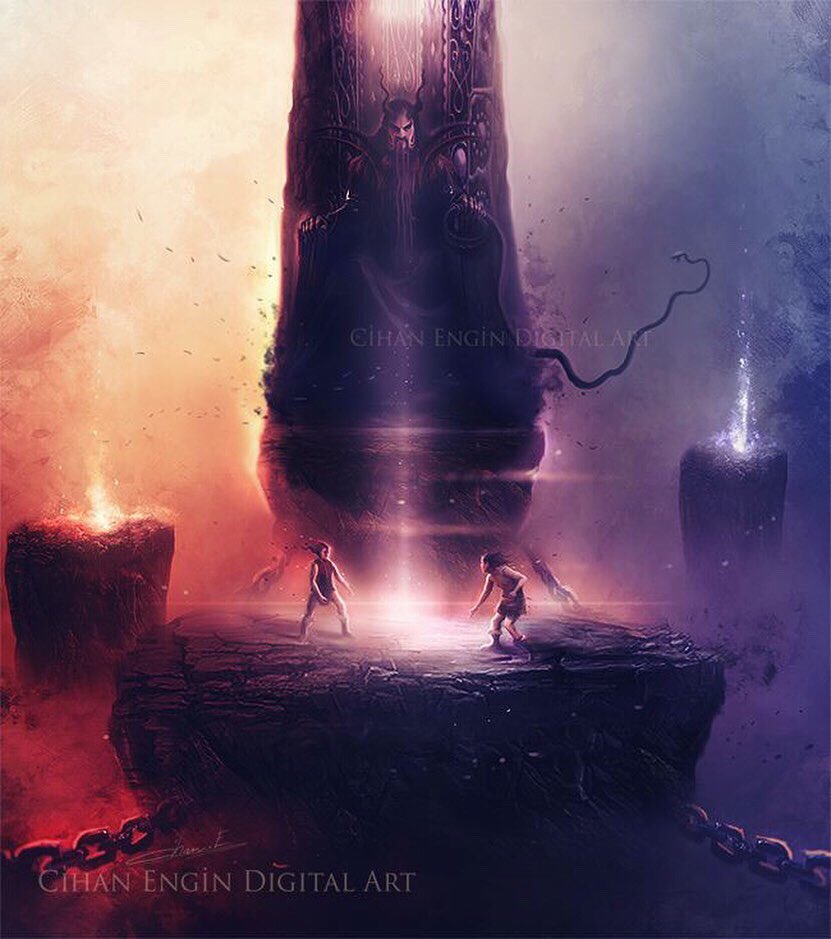 cihan_engin's tweet photo. Erlik Han çalışmalarım. #cihanengin #cihanengindigitalart #digitalart #fantaysart #characterdesign #turkicmythology #mythology #erlikhan #erlik #ancientturks #türkmitolojisi #erleg #conceptart #mythologygods #photoshop #legend #art #turkey #türkmitolojisi https://t.co/G11hHqyNuI