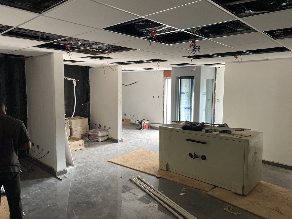 Site progress Internals @ 90%Externals @ 70%Bank branch opening very soon