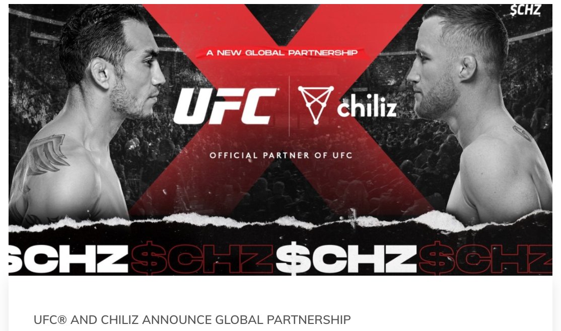 TheFightReport's tweet image. THE UFC IS ON THE BLOCKCHAIN!
peakd.com/sports/@hillad…

#UFC #CHILIZ #BLOCKCHAIN #HIVE #MMA #CRYPTO #FIGHTISLAND #FIGHTWEEK #THEFIGHTREPORTMMA