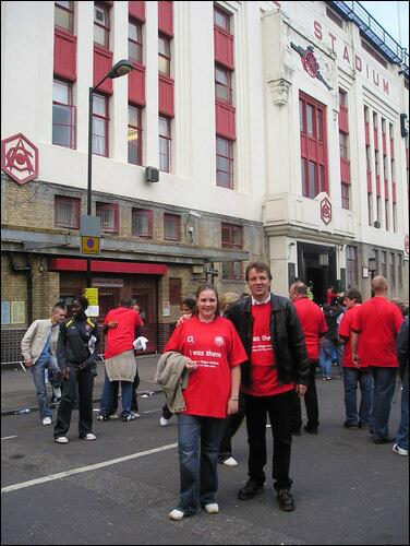 KJSharp's tweet photo. @Arsenal West Stand. Block V, Row P, Seat 33. I'll never forget it ♥️ https://t.co/v1fSMXF8W3