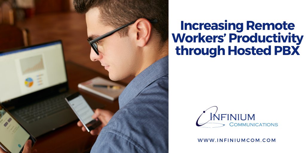 Infiniumcom's tweet photo. #HostedPBX systems provide #advanced #features that used to only be available in an office setting but can now be accessed by #companys employees anywhere in the world. https://t.co/HLEqoHrraP https://t.co/HqbShTObYh