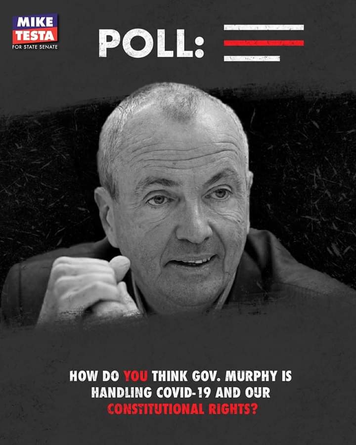 joeyrullo's tweet image. ❗️URGENT POLL: I want to hear from YOU❗️
How do you think Governor Murphy is handling the COVID-19 pandemic and upholding our constitutional rights? COMMENT below and click the link if you’re ready to REOPEN #SouthJersey! #TeamTesta #LD1
testafornj.com/poll-how-do-yo…