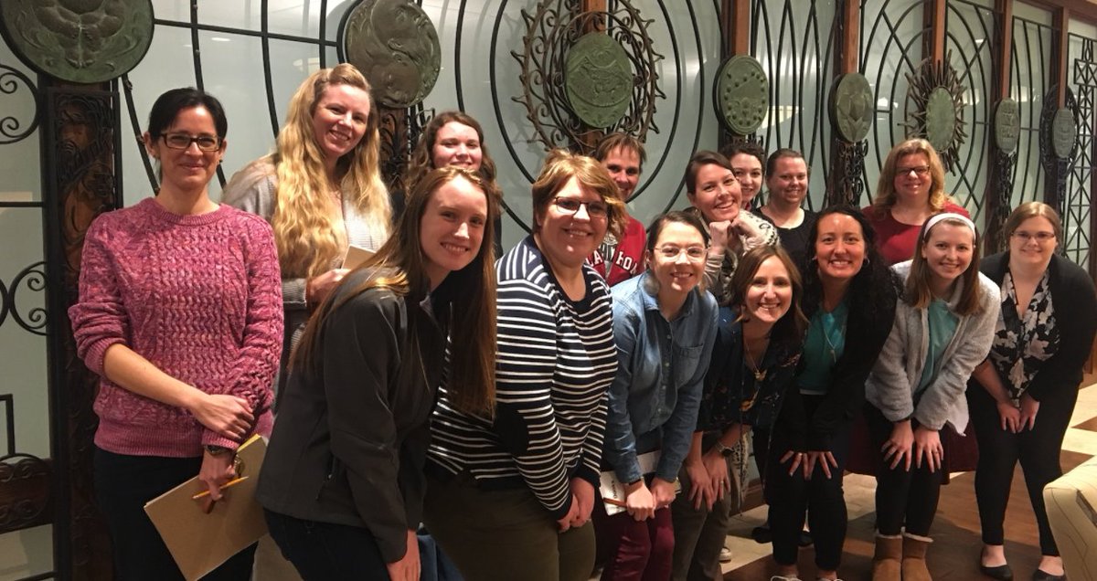 We miss seeing students in #OULibraries! Here’s a photo of Dr. Kate Raymond and @oueducation graduate students during their February visit to #HistSci #SpecColls. They viewed #rarebooks in #WomenInScience #histmath #histphys #sciedu #ThrowbackThursday