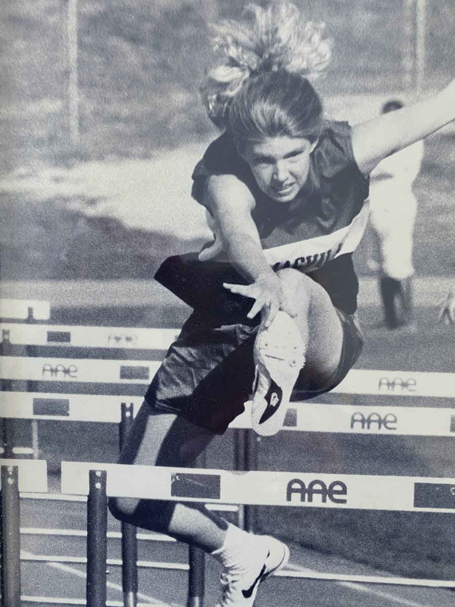 AmyBarkera2's tweet photo. #tbt teacher appreciation challenge: fav childhood memories-as a shy,quiet girl..this was when I shined the most. I was fast -people noticed and it felt great. I went on to become a track coach for most of my 20 years in education. @FairviewGCSNC #fairviewstrong #Soar2gether https://t.co/tzR1GQIfZj