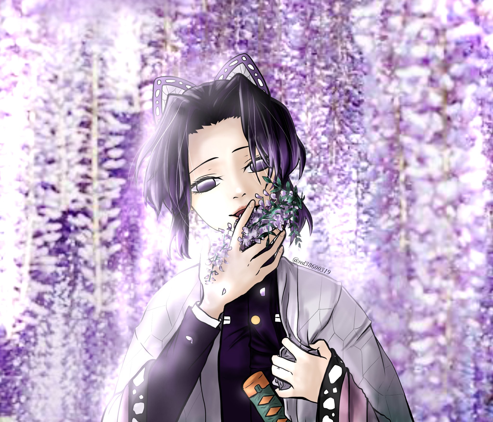 Red 藤の花ってどうやって摂取するんやろ しのぶさん かっこよくて美しすぎる 鬼滅の刃 胡蝶しのぶ T Co Gmujajirgk Twitter