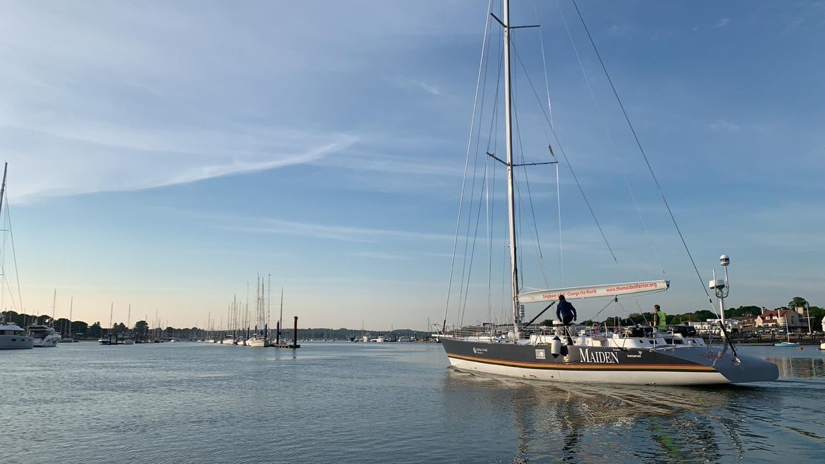 #Maiden is home! She will be staying at MDL’s Hamble Point Marina, who have been so welcoming on her arrival ⛵️