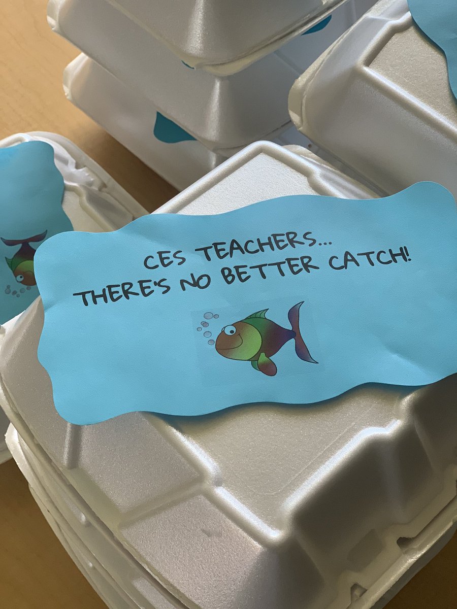 dr_cshepard's tweet photo. You know I couldn’t let my teachers not enjoy the traditional CES fish fry!! lol. Well we tweaked it be drive thru service instead. Thanks CES!! I really appreciate each of you!! #CESLEAD #TeacherAppreciation https://t.co/RVqkxzqSX7