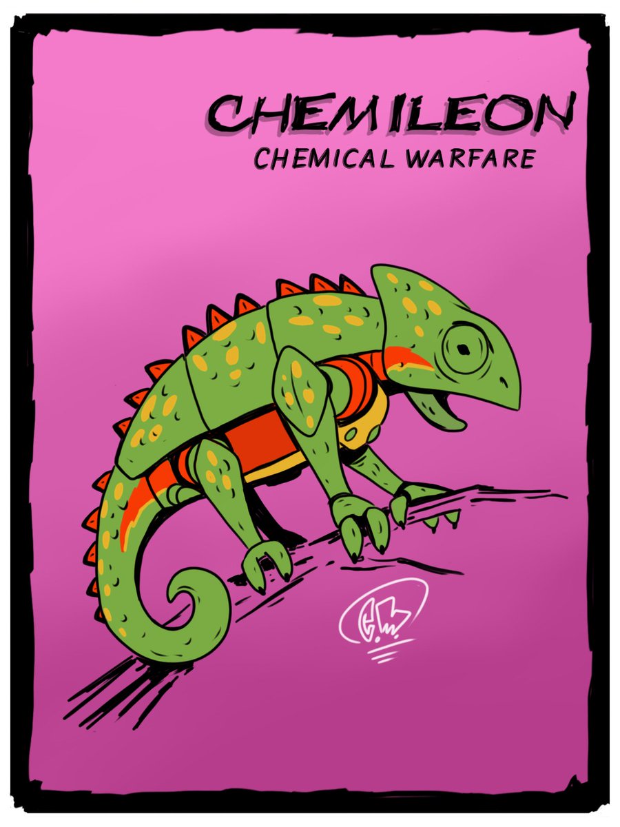 Day 2 of made up   #BeastWars drawings! I& #39;m already starting to regret this. Anyway if you wanna participate comment with anAnimal+Faction+Function.For example: Chameleon+Predacon+chemist.   #dailydrawing   #digitalart   #characterdesign   #toydesign