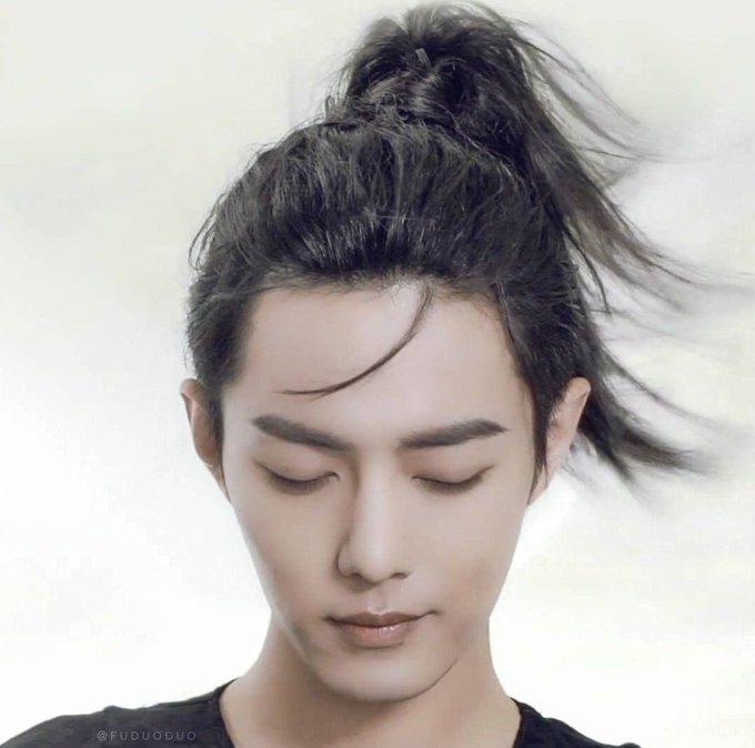 Let's face it, if Wang Yibo and Xiao Zhan had these ponytails while fi...